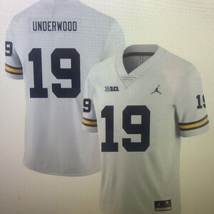 😎Bryce Underwood White Stitched Jersey Jersey😸
